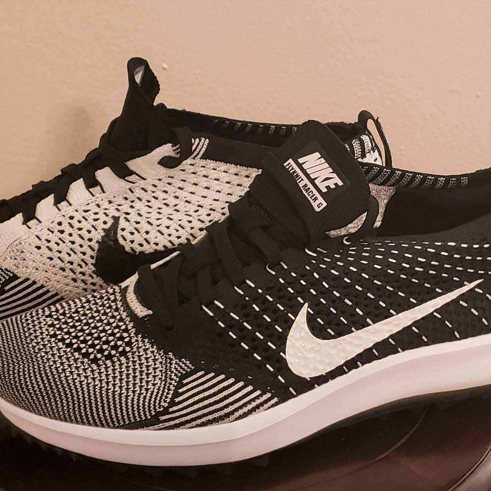 Women's  Flyknit Racer Golf 'Oreo' Sz 8.5